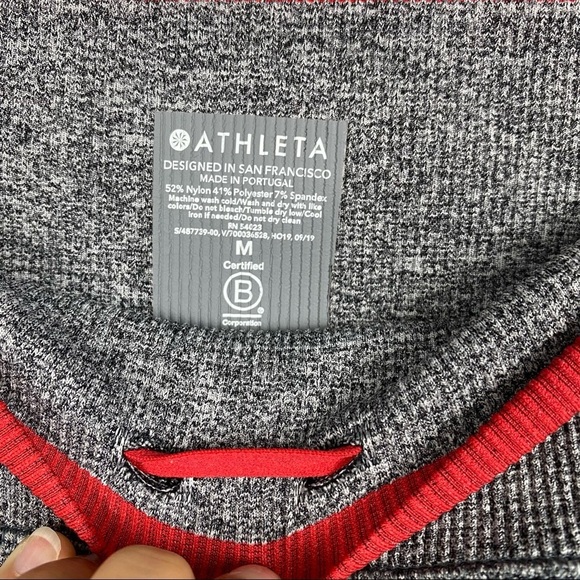 ATHLETA Andes High Rise Seamless Tights Gray size Medium - Picture 8 of 8